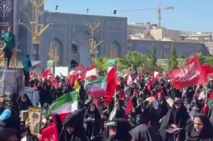 فیلم/ صحن پیامبر اعظم مملو از زائران پیکر آقای شهید