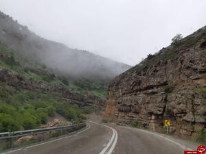 قابی زیبا از جاده درگز در استان خراسان