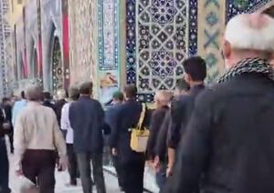 فیلم/ صف طولانی برای حضور بر مزار آقای شهید ایران در رواق دارالذکر