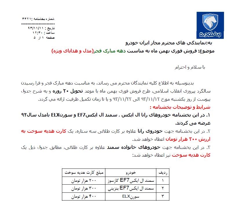 دور جدید فروش فوری محصولات ایران خودرو با وجود عدم تحویل فروش‌های بهمن‌ماه