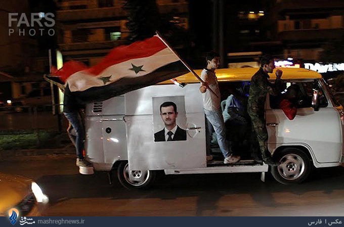 عکس/تبلیغ برای اسد با فولکس واگن