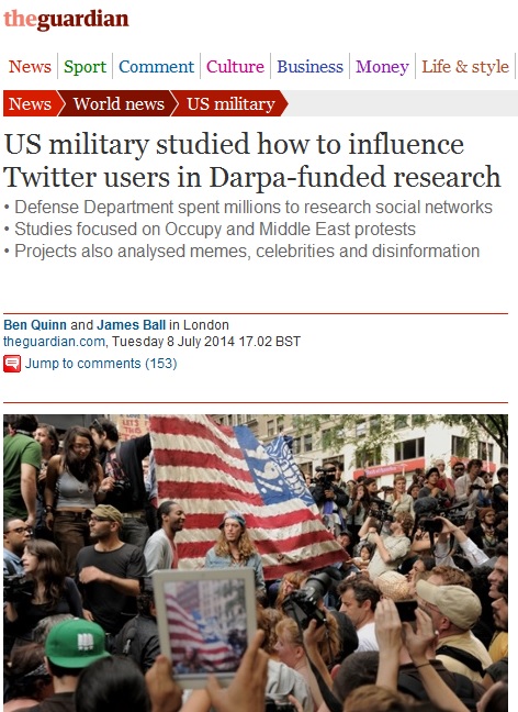 افشای برنامه وزارت دفاع آمریکا برای نفوذ بر کاربران توییتر