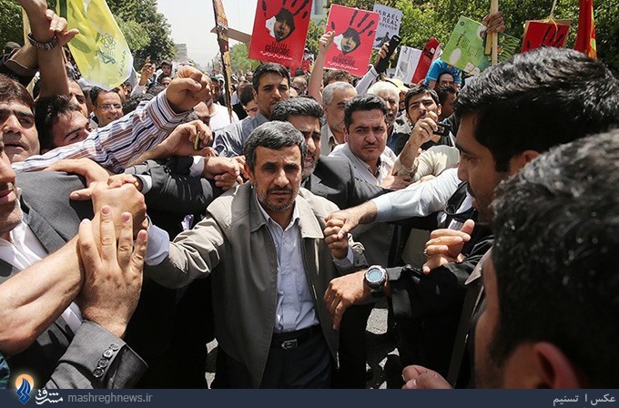 عکس/احمدی‌نژاد در راهپیمایی روز قدس
