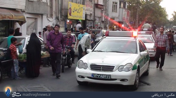 دستگیری و گرداندن صمد کرده در خیابان+تصاویر
