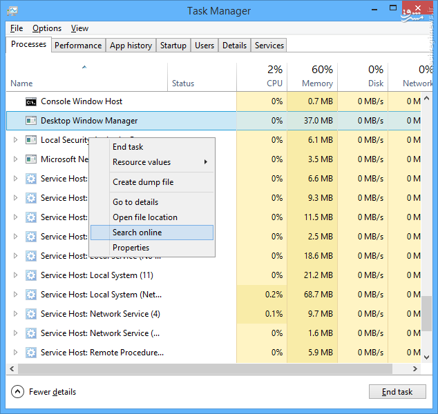 امکانات جدید Task Manager در ویندوز 8