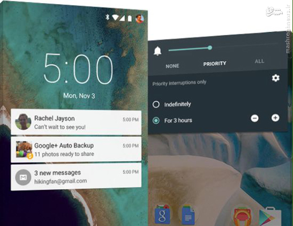 امکاناتی که اندروید 5 به شما ارائه می‌دهد