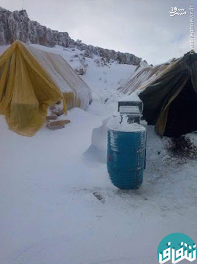 تصاویر/سنگر سرمایی رزمندگان حزب الله