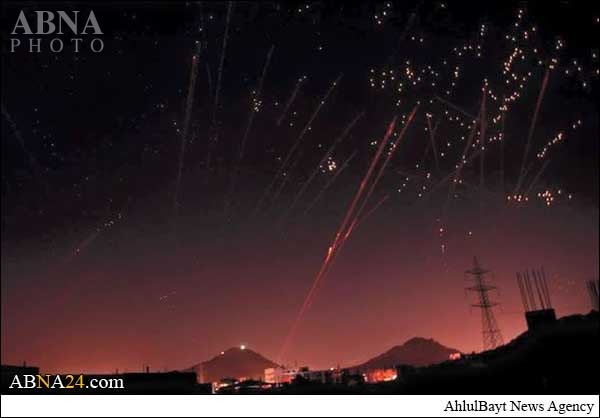 عکس/آسمان «صنعا» در یک شب جنگی