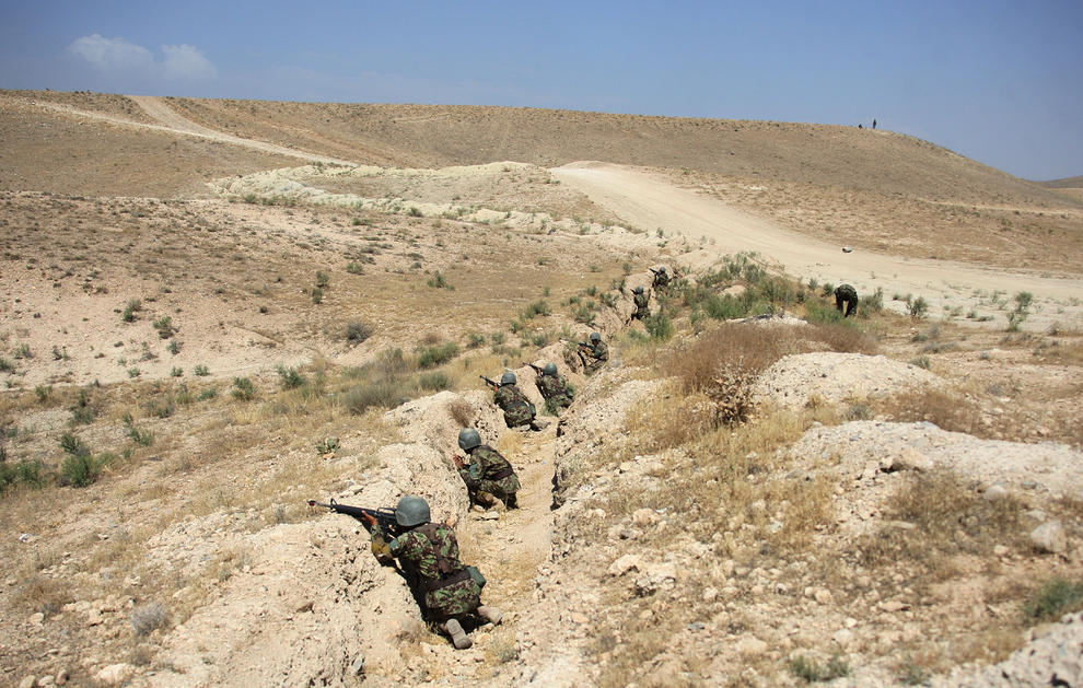 عکس/ سربازان افغانی در شیار