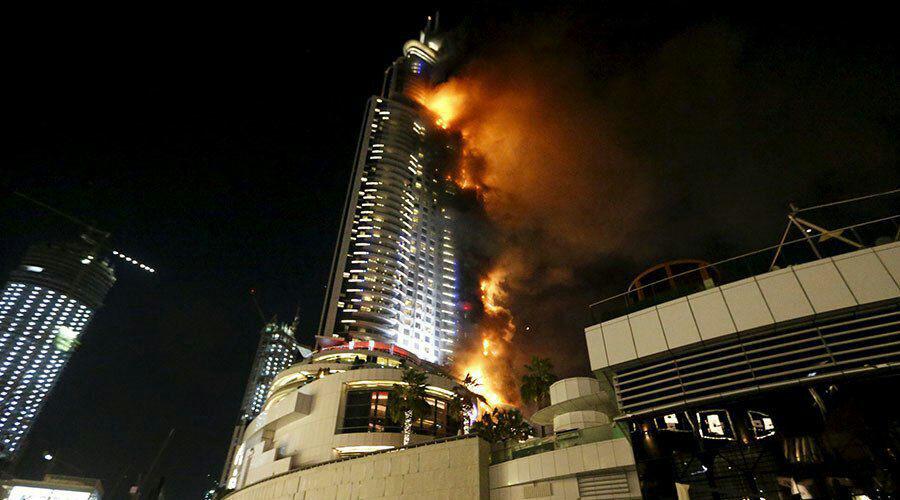 15 کشته و زخمی درپی آتش سوزی امشب دبی
