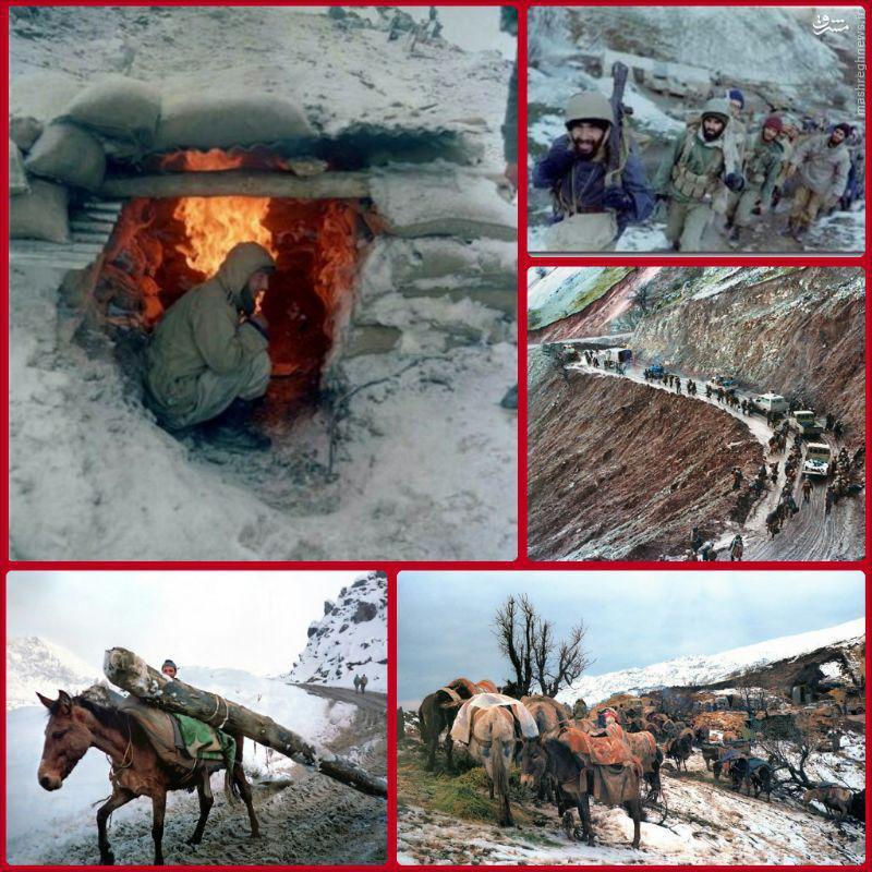 عکس/سرمای زمستان در جبهه