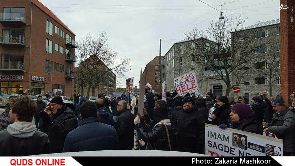 تظاهرات مسلمانان دانمارک بر علیه رژیم آل سعود +عکس