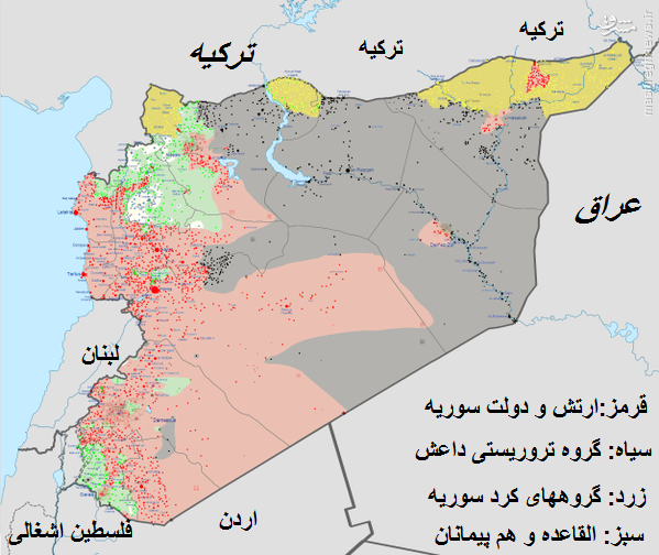 تصرف پایتخت القاعده در شمال لاذقیه/ادامه نبردها در جنوب و غرب حلب/اوضاع وخیم تروریستها در شیخ مسکین/آماده انتشار برای ساعت 23 امشب (23 / 10 / 94 )