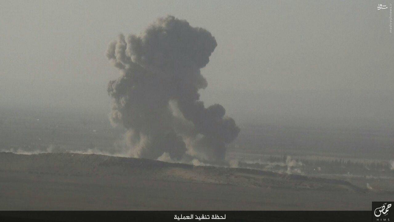 عملیات انتحاری داعش در ریف حمص+تصاویر
