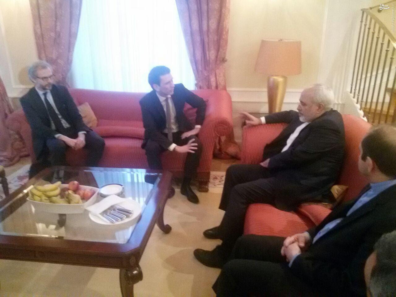 ظریف با وزیر خارجه اتریش دیدار کرد