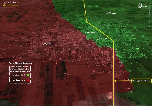درعا؛ اخبار و تحلیل عملیات جبهه جنوب سوریه +نقشه
