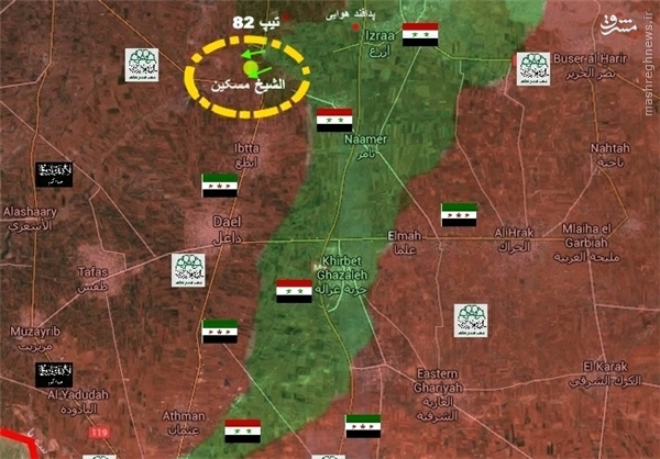 درعا؛ اخبار و تحلیل عملیات جبهه جنوب سوریه +نقشه