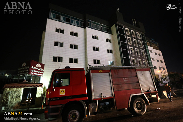 ۱۷ کشته در آتش‎سوزی هتلی در اربیل +تصاویر