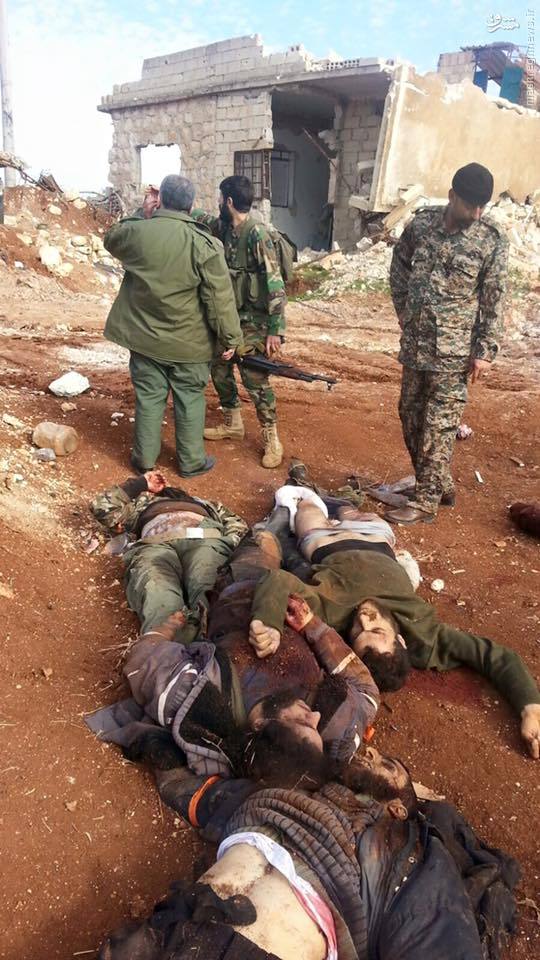 تلفات تروریستها در نبرد با مدافعان حرم در حلب+تصاویر