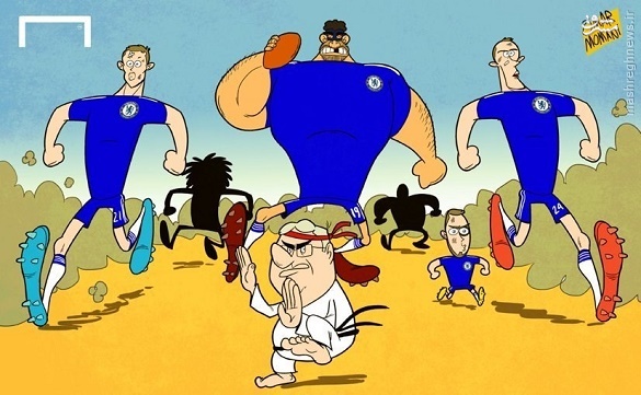 کاریکاتور/ هیدینک و تیم راگبی‌اش وارد می‌شوند