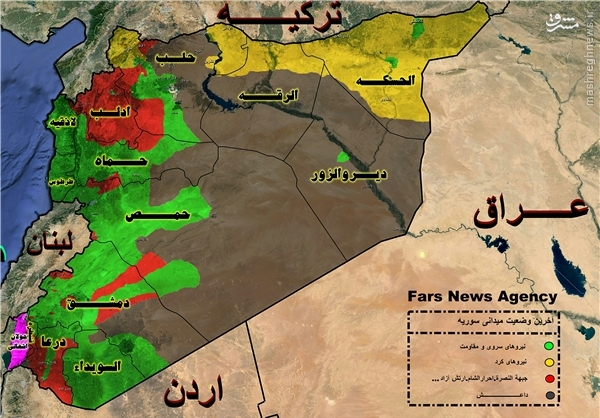 آخرین وضعیت میدانی استان حمص سوریه +نقشه