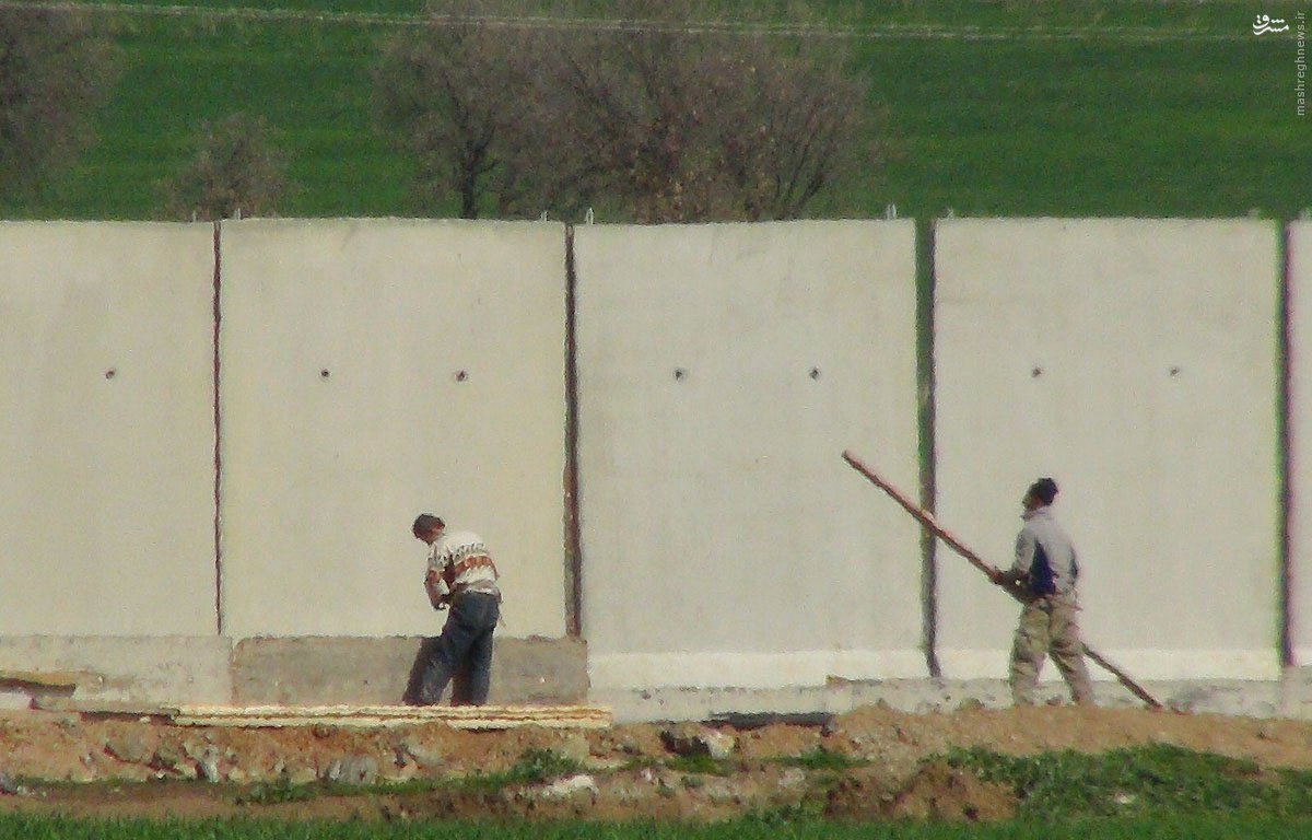 ساخت دیوار حائل در مرز ترکیه با مناطق کرد نشین سوریه+تصاویر