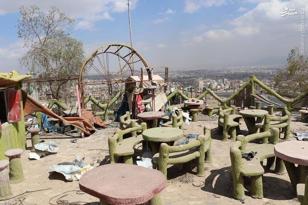 انهدام پارک بازی کودکان در حمله هوایی آل سعود+تصاویر