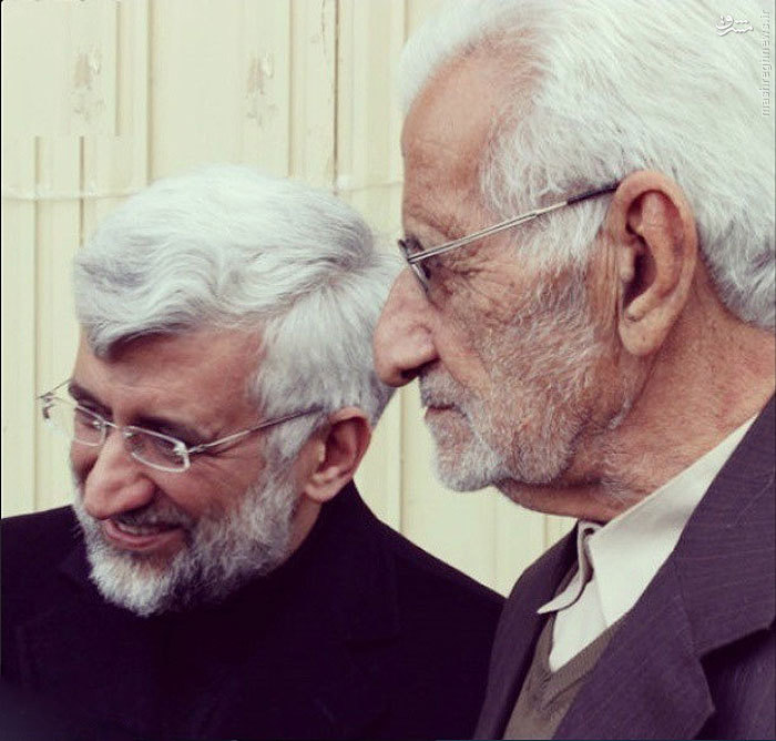 عکس/ سعید جلیلی در کنار پدرش