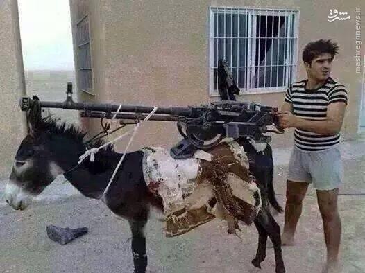 عکس/سلاح الاغی برای مقابله با داعش
