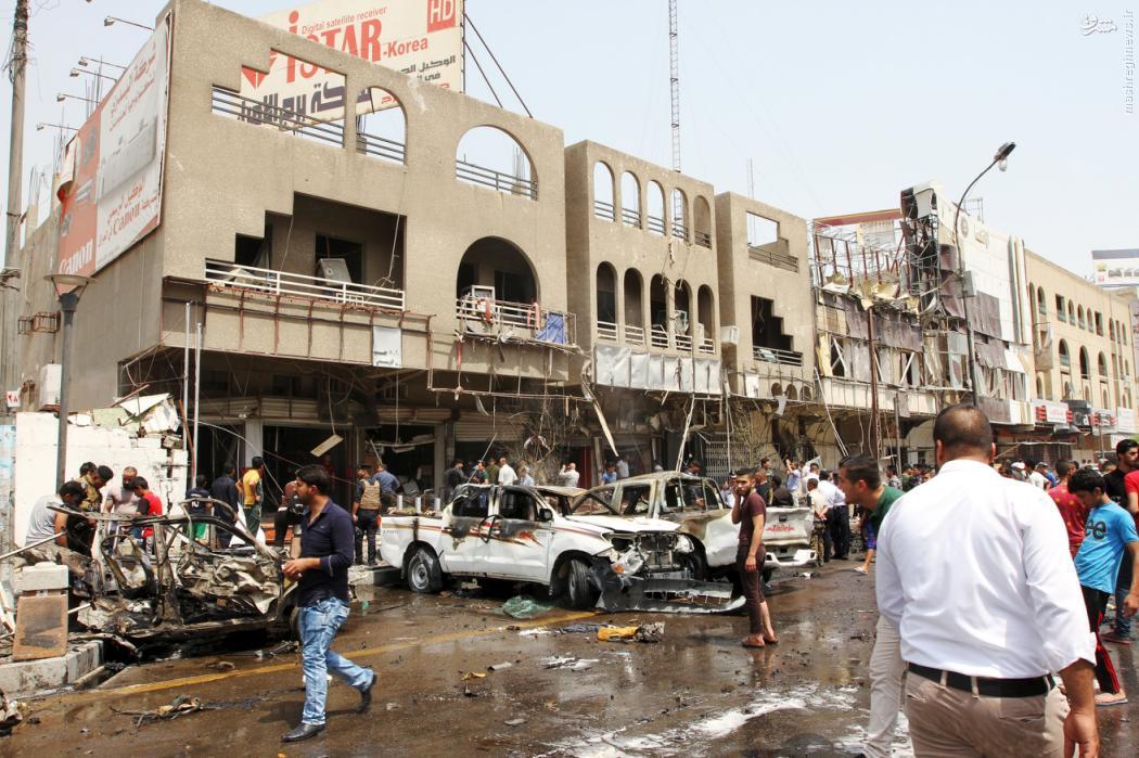 عکس/ بمب‌گذاری خونین در بغداد