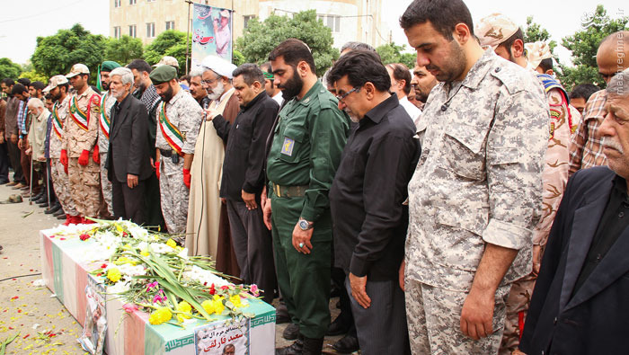 شهید قارلقی تشییع و به خاک سپرده شد