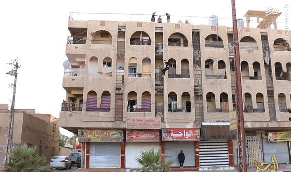 اعدام 4 عراقی با رتاب از ساختمان توسط داعش+عکس و فیلم