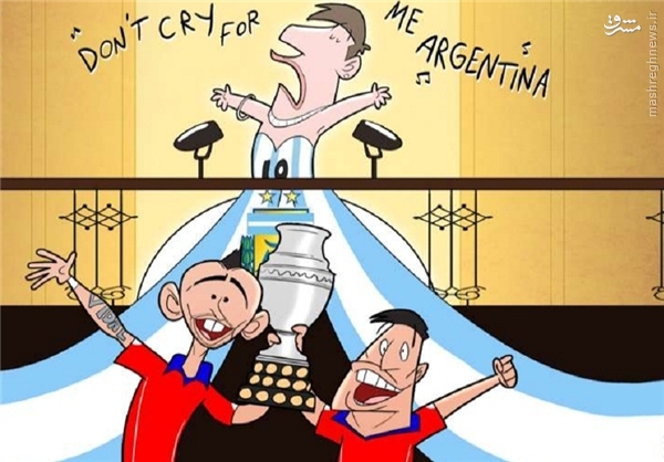 کاریکاتور/ ناکامی مسی با آرژانتین