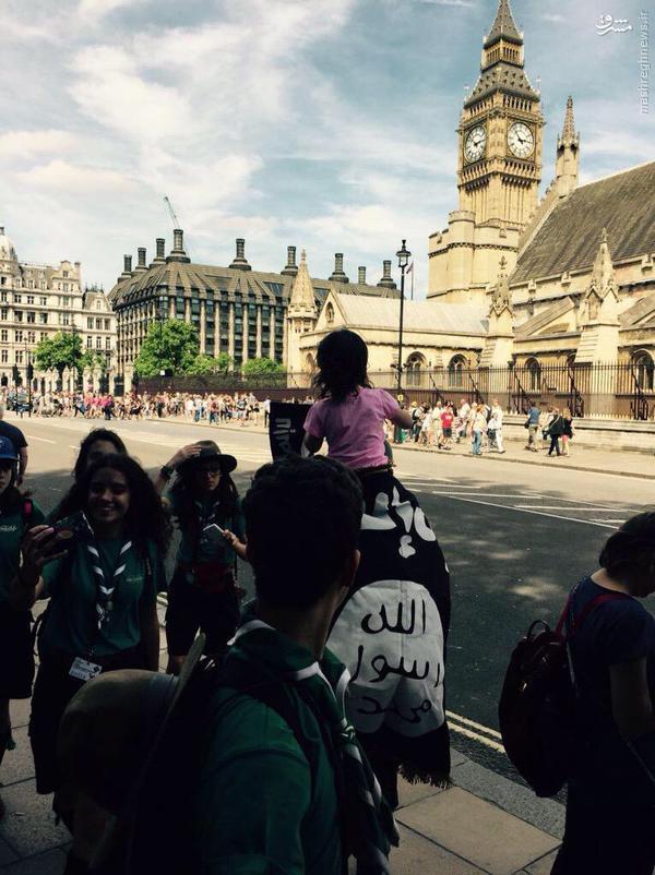 پرچم داعش در کنار بیگ بن!+تصاویر