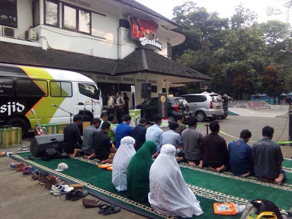 مسجد سیار در اندونزی+تصاویر