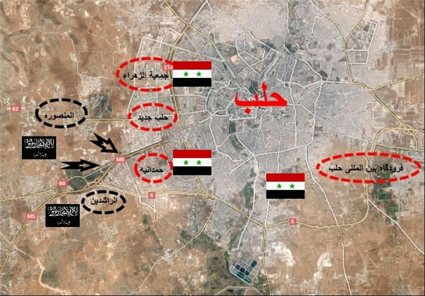 ناکامی تروریست‌ها در حمله به دروازه شهر حلب