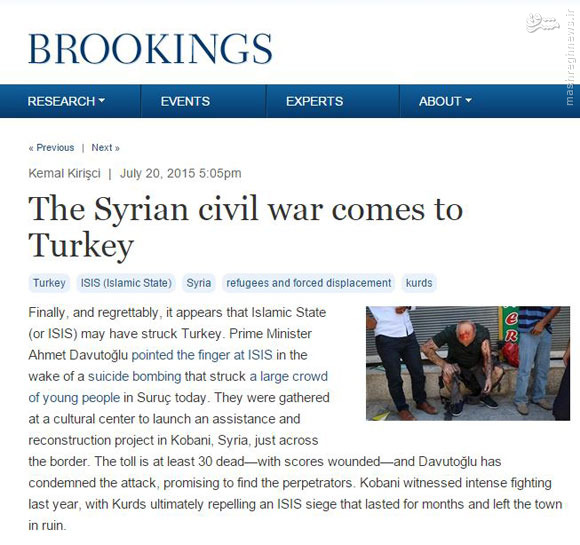جنگ داخلی سوریه دامن گیر ترکیه می شود