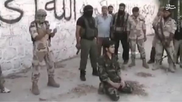 اعدام سرباز شیعه سوری توسط القاعده در حلب+تصاویر