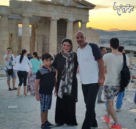 عکس/ زن و شوهر بازیگر در یونان
