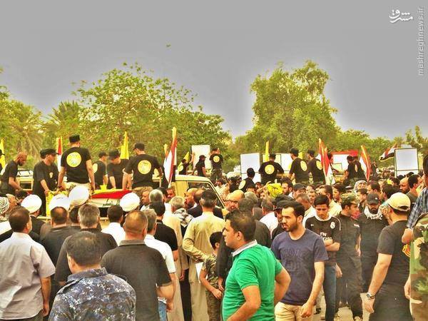 تشییع شهدای عراقی نبردهای لاذقیه+تصاویر