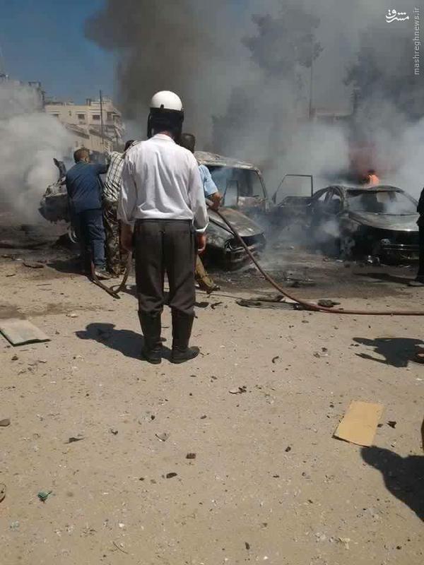 انفجار خودروی بمبگذاری شده در لاذقیه+عکس و فیلم