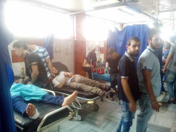 حمله موشکی به دانشگاه دمشق+تصاویر