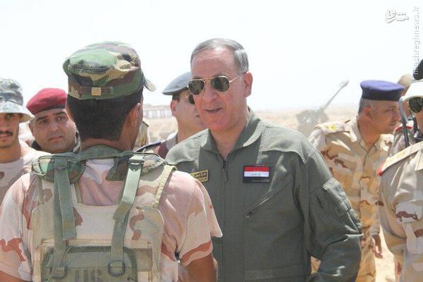 بازدید وزیر دفاع عراق از جبهه های رمادی+تصاویر
