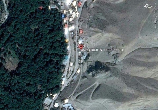 عکس ماهواره‌ای کانون زلزله