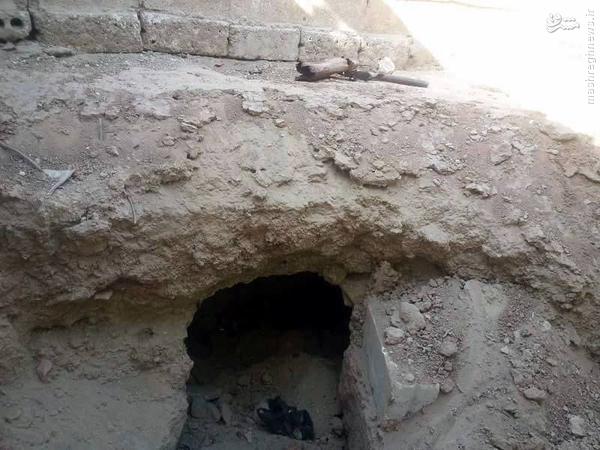 کشف تجهیزات داعش در قبرستان حسکه+تصاویر