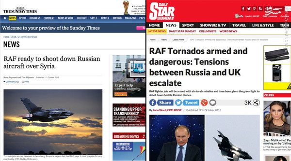 جنجال رسانه های انگلیس علیه عملیات هوایی روسیه+تصویر