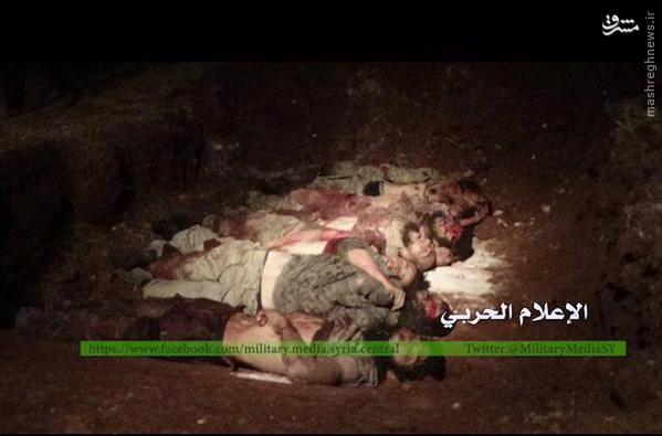 کشته های تروریستها در حاشیه فوعه و کفریا+تصاویر