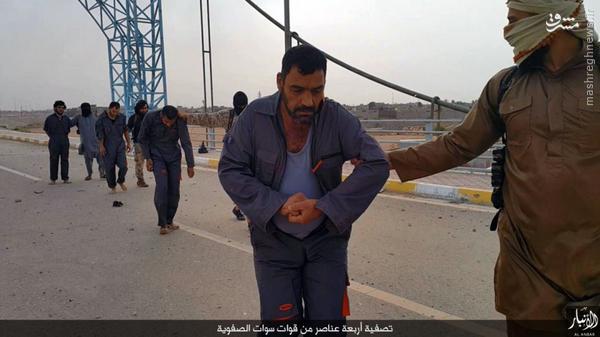 اعدام 4 افسر ارتش عراق بدست داعش+تصاویر