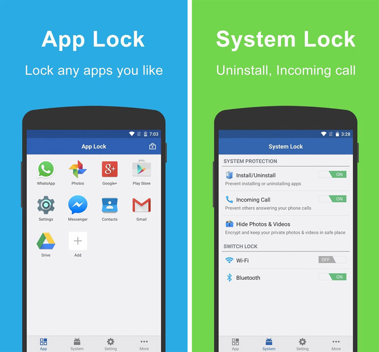 قفل‌گذاری روی نرم‌افزارها و تماس‌های‌ورودی با Smart AppLock 2