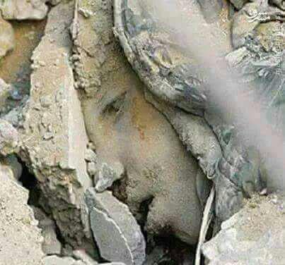 عکس/ شهادت کودک در بمباران امروز یمن